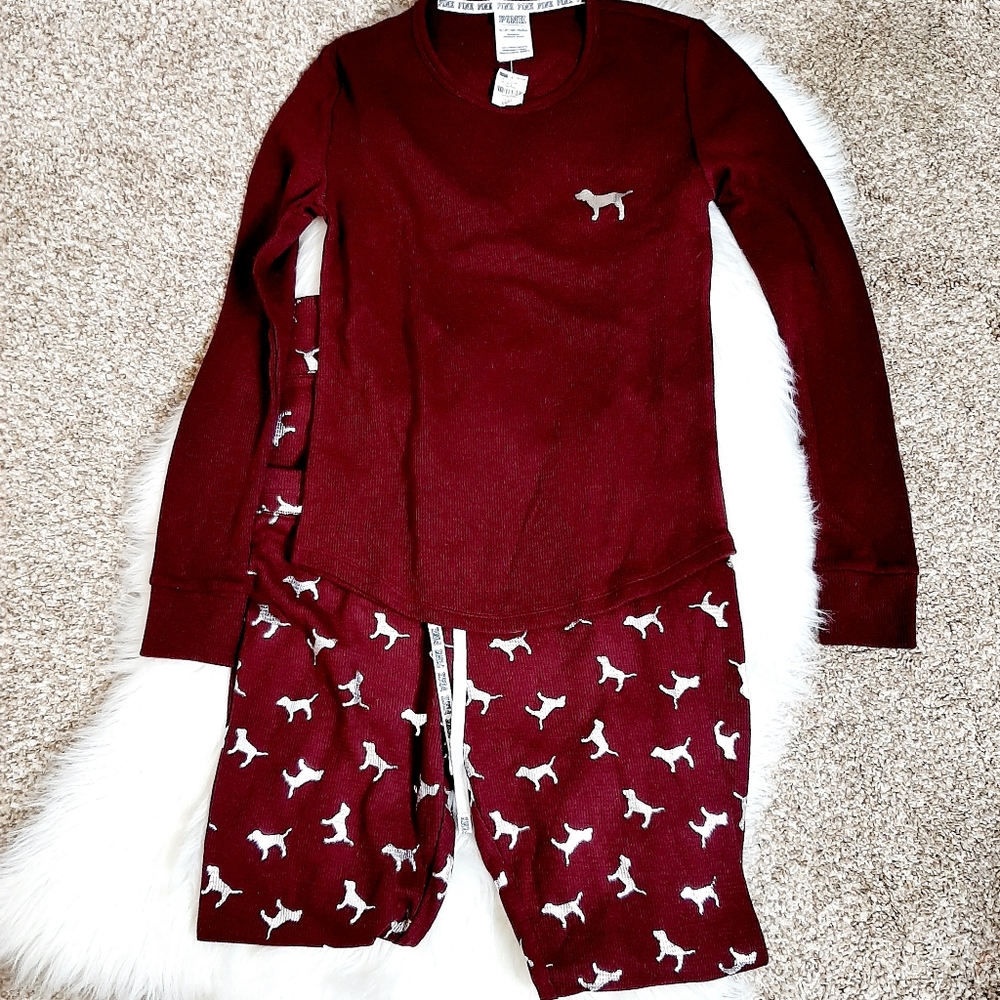 Pink Victoria's Secret 2piece pajamas - Picture 1 of 13